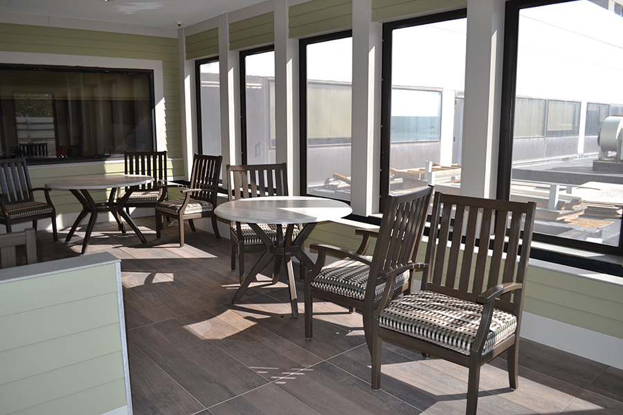 Terrace after renovations